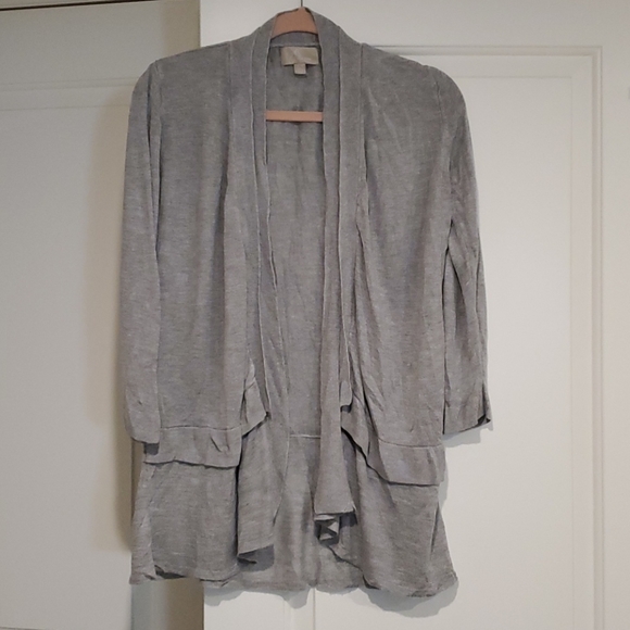 Joan Vass Tiered Open Front Cardigan - Picture 1 of 4